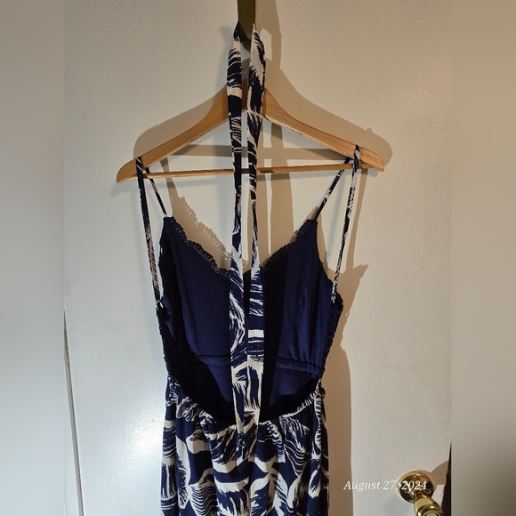 Blooming Jelly Women's Deep V Neck Sleeveless Summer Asymmetrical Floral Maxi - Picture 5 of 10